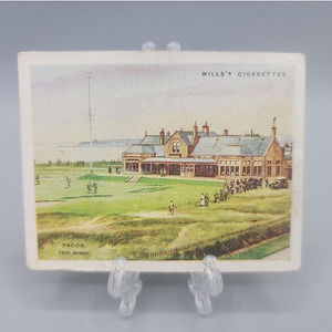 1924 Wills Golfing Golf Card #23 Troon Cigarette Trading Card Antique
